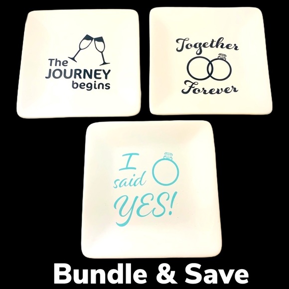 THE JOURNEY BEGINS TRINKET TRAY NWT - Picture 2 of 3